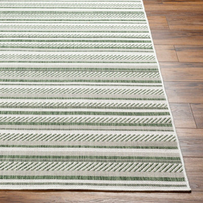 KAVITA In- & Outdoor Global Moss Green Area Rug 130 x 180 cm