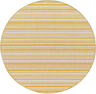 KAVITA Round In- & Outdoor Global Saffron Area Rug 160 x 160 cm