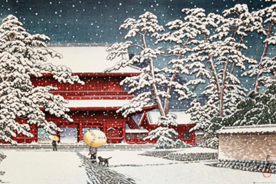 Kawaze Zojo Temple in the Snow   61 x 91.5cm Maxi Poster