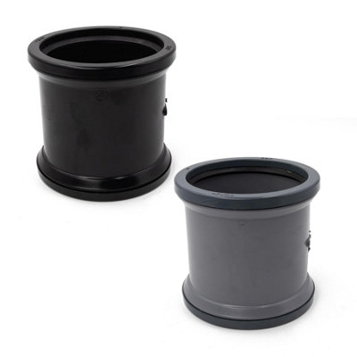 Kayflow 110mm Soil (S17) - Slip Coupler, Black