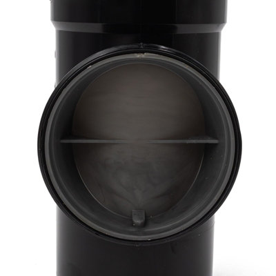 Kayflow 110mm Soil (S18) - Access Junction (Double Socket), Black