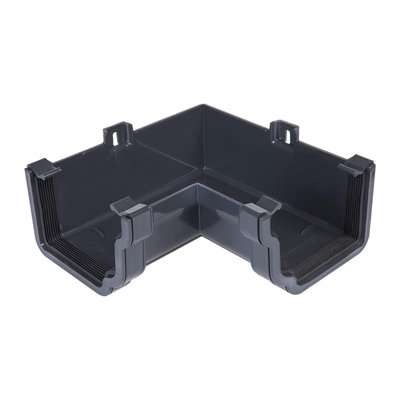 Kayflow Ogee Gutter Internal 90 Degree Corner - Anthracite Grey