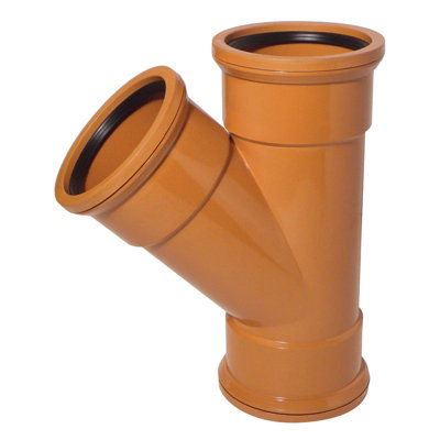 Kayflow (UG38) Underground Drainage - 45 deg Junction (Triple Socket)