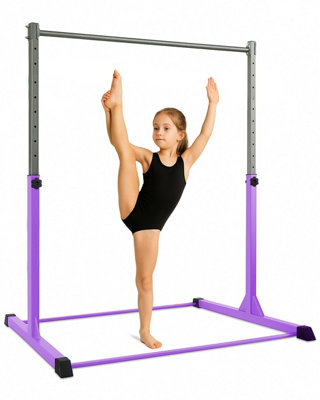 KAYMAN Foldable Gymnastics Horizontal Bar with Hand Protection Wrap ...