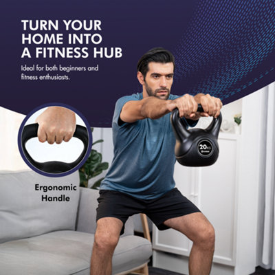 PhysioRoom 20kg Medicine Ball Weight | Slam Ball Home Gym Fitness Workout Equipment | Strength Training, Ab Exercises, Throwing, Building & Toning