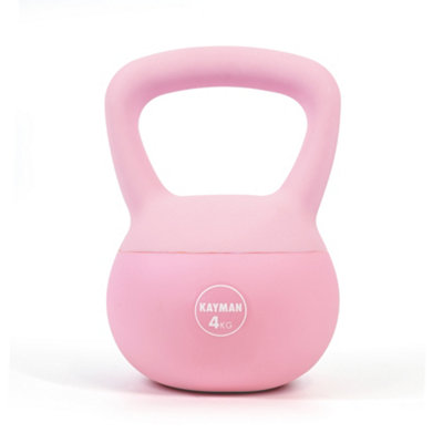 KAYMAN Soft Kettlebell 4 Kg – Revêtement PVC – Base Plate Antidérapante – Poignée Ergo – Crossfit, HIIT, Maison