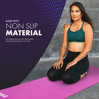 KAYMAN Yoga Mat Pink 183cm x 60cm Multi Purpose Extra Thick Foam Exercise Mats