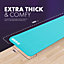 KAYMAN Yoga Mat - Teal - 183cm x 60cm -  Multi-Purpose Extra Thick Foam Exercise Mats