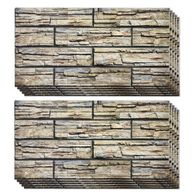 KB Panels 3D Wall Panels - Slate Effect, Lightweight EPS, Easy Install ...