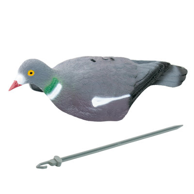 KCT 1 Pack Pigeon Shell Decoy Hunting Shooting Fake Birds with Pegs & Hanging Hook