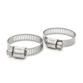 KCT 2 Pack 22-32mm Stainless Steel Clips for 25mm hose