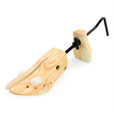 KCT 2 Wooden Shoe Stretchers Womens Ladies 2 Way Adjustable Shoe Widener