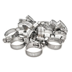 KCT 20 Pack 13-19mm Stainless Steel Clips for 12.5mm hose