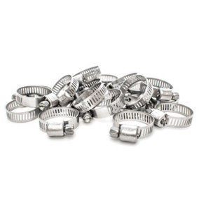 KCT 20 Pack 16-25mm Stainless Steel Clips for 20mm hose