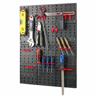 KCT 2pc Garage Wall Mount Tool Board Organiser