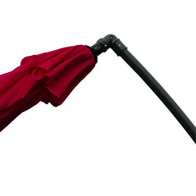 KCT 3.5M Large Burgundy Garden and Patio Cantilever Parasol