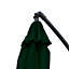 KCT 3.5M Large Green Garden Parasol with Adjustable Crank with Cover