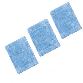 KCT 3 Pack - Replacement Microfibre Soft Cloth Removable Pad for  Telescopic Handheld Cleaner