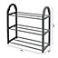 KCT 3 Tier Shoe Rack Compact Space Saving Storage -Up to 10 Pairs