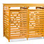 KCT 3 Wheelie Bin Store Outdoor Storage (3x240L)