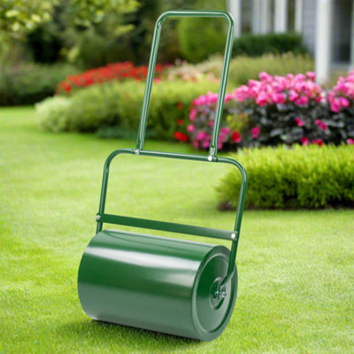 KCT 30L Litre Lawn Roller Heavy Duty Garden Manual Push Hand Rolling ...