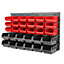 KCT 32pc Wall Mount Tool Organiser Set with Storage Bins
