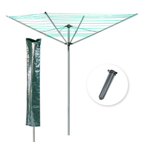 KCT 4 Arm Rotary Airer (40m) and Cover