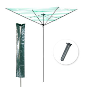 KCT 4 Arm Rotary Airer (50m) and Cover
