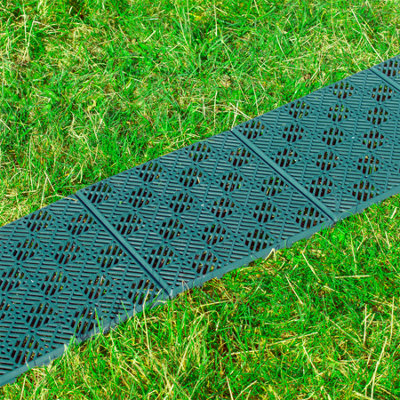 KCT 5 Pack - Green Garden Non Slip Interlocking Path Tiles - 25 Pieces Total