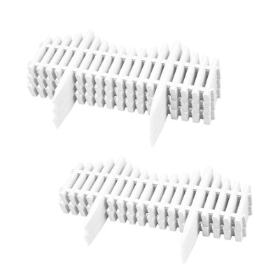 KCT 5 Pack -  Interlocking Flexible White Picket Fence Garden Borders - 40 Pieces Total