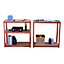 KCT 5 Shelf Storage Unit 180x90x40 - Red