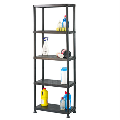 KCT 5 Tier Plastic Garage Shelving Storage Unit