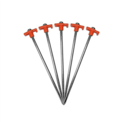 KCT 50 pc Heavy Duty Galvanised Steel Tent Peg Awning Camping Ground Stake DIY at B Q