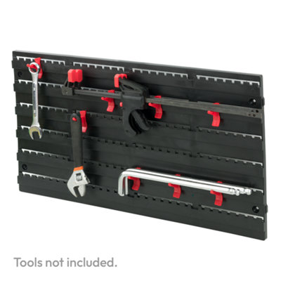 KCT 54 Pcs Wall Mounted Peg Panel Board with Shelf Tool Storage Rack ...