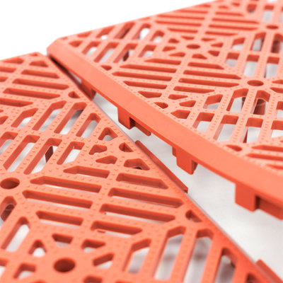 KCT 6 Pack - Coloured Garden Non Slip Interlocking Path Tiles - 30 ...