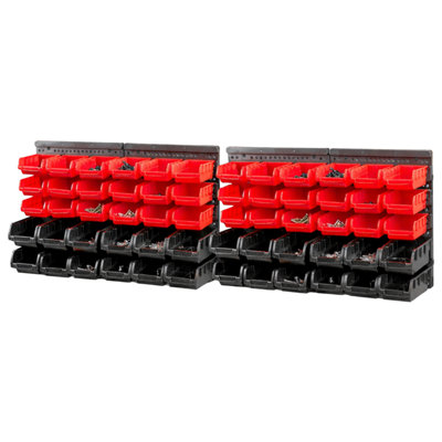 KCT 64 Pc Wall Mounted Tool Storage Organiser Rack for Garage Workshop ...