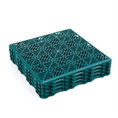 KCT 8 Pack - Green Garden Non Slip Interlocking Path Tiles - 40 Pieces ...