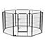 KCT 8 Side Heavy Duty Extra Large Pet Dog Metal Play Pen with Base and Cover