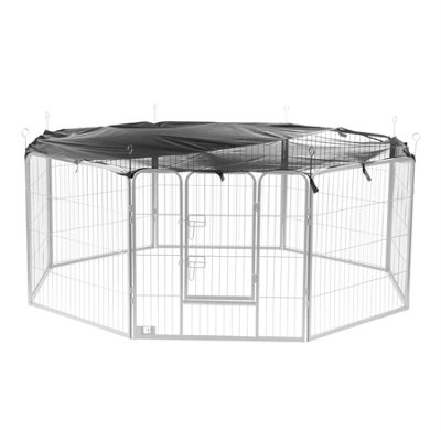 Dog pen with store cover