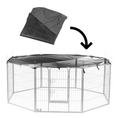 Dog pen 2024 with cover