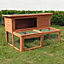 KCT Ancona - 4ft Large Wooden Rabbit Hutch with Extending Run