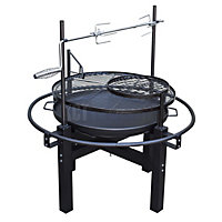 KCT BBQ Grill with Rotisserie Fire Pit