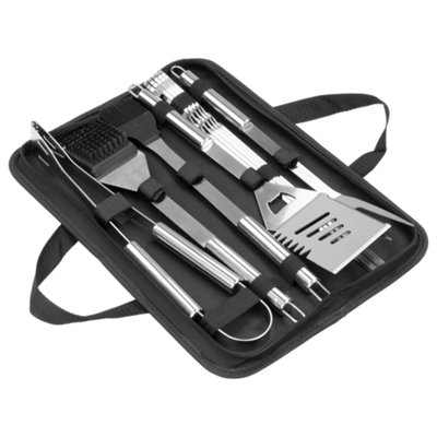 KCT BBQ Tool Set 10 Piece Grill Accessories Utensils Cooking Tongs ...