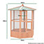 KCT Brazil Outdoor Hexagonal Bird Aviary with Durable Asphalt Roof