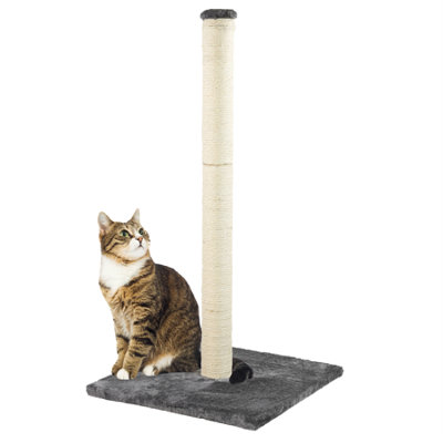 KCT Cat Scratching Post Furniture Tree Kitten Activity Climbing Tower Pole Toy - Large Grey