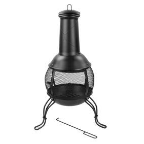 KCT Classical Chiminea Outdoor Garden Log Burner for BBQs Camping