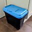 KCT Dry Pet Food Storage Container with Integrated Scoop 15 Litre/  7kg - Blue