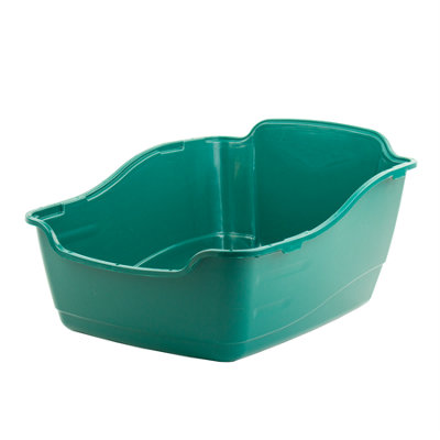 KCT Enclosed Hooded Large Cat Litter Box/Tray/Pet Loo - Green