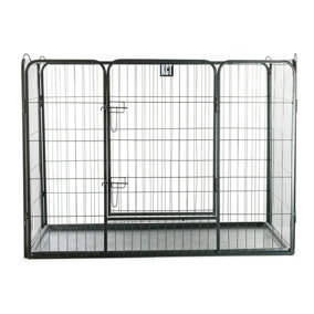 KCT Extra Large Heavy Duty Pet Playpen with Plastic Floor for Dogs & Puppies