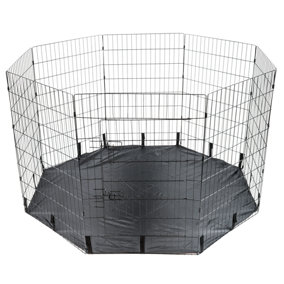 KCT Extra Large Wire Pet Puppy Play Pen Free Floor/Cover Cage Dog Rabbit Run XL
